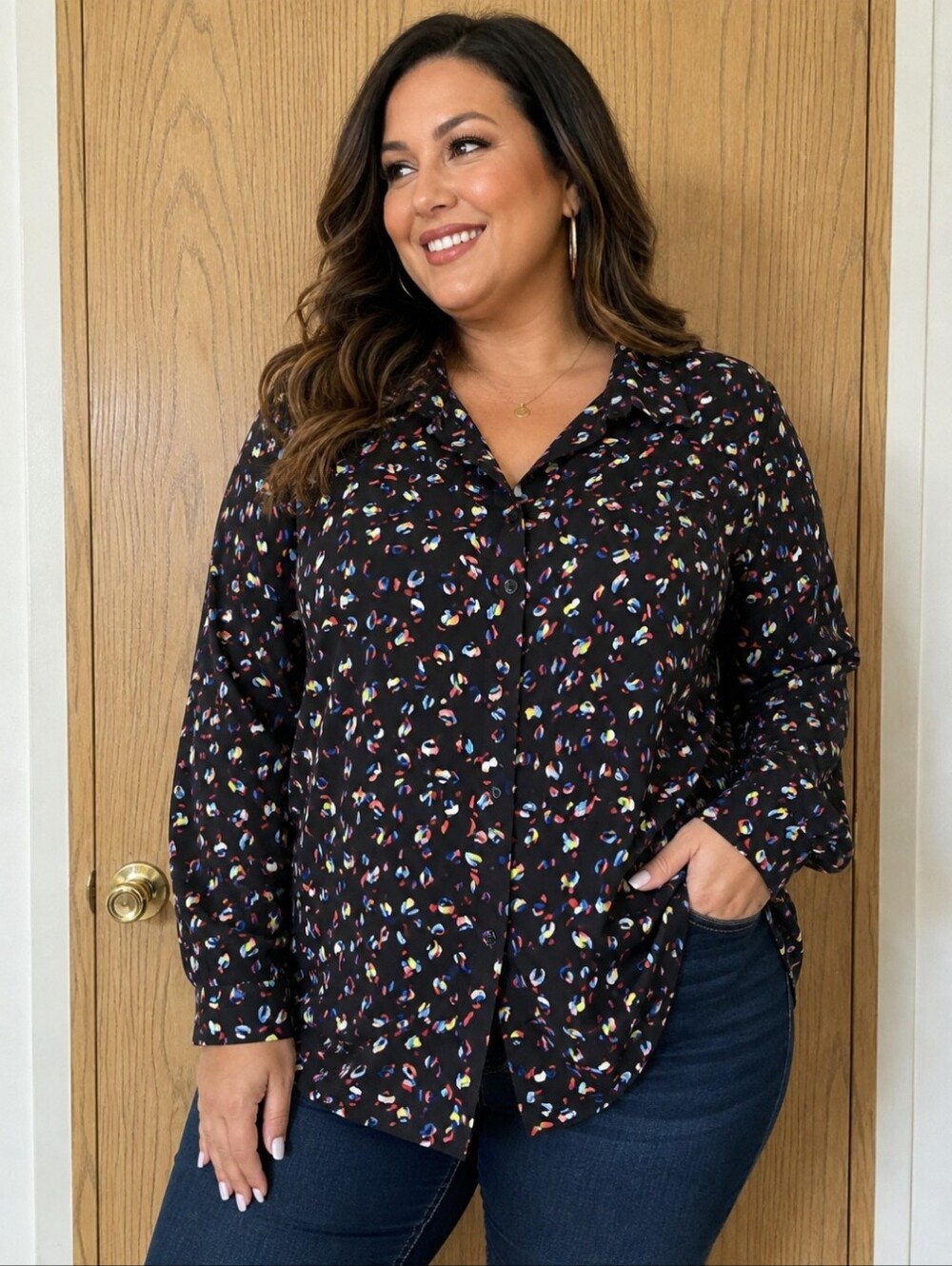 CAbi Longsleeve Buttondown Blouse